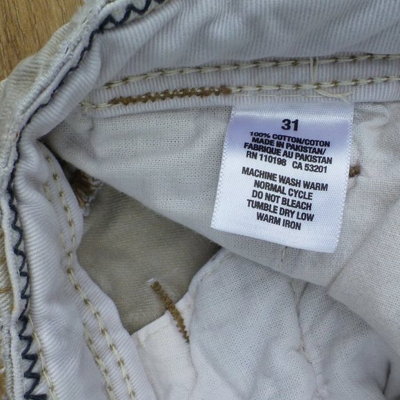 Aeropostale khaki cargo shorts 31 W heavy draw string - Picture 2 of 5